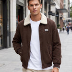KZZ Men's Casual Corduroy Jacket
