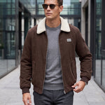 KZZ Men's Casual Corduroy Jacket