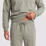 KZZ Polo-collar top and wide-leg trousers