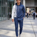 KZZ Men's 3D-Print Hoodie Set