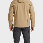 KZZ Slim-fit woven solid color long-sleeved hooded jacket