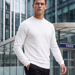 KZZ Men's mock-neck long-sleeve shirt