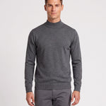 KZZ Men's mock-neck long-sleeve shirt