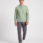 KZZ Men's Crew-Neck Knit Sweater