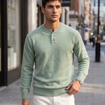 KZZ Men's Crew-Neck Knit Sweater