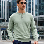 KZZ Men's Crew-Neck Knit Sweater