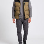 KZZ Men's Thick Woven Hooded Vest