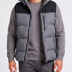 KZZ Men's Thick Woven Hooded Vest