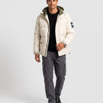 KZZ Men's hooded winter jacket