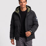 KZZ Men's hooded winter jacket