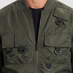 KZZ Men's Slim-Fit Tactical Jacket