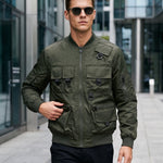KZZ Men's Slim-Fit Tactical Jacket
