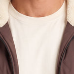 KZZ Men's basic slim-fit retro woven warm hooded jacket