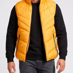 KZZ Men's Fashion Sleeveless Stand Collar Jacket