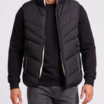 KZZ Men's Fashion Sleeveless Stand Collar Jacket