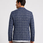 KZZ Men's single-breasted, two-button suit jacket