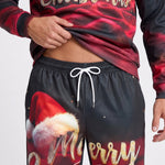KZZ Men's 3D-Embroidered Hoodie Set