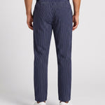 KZZ Men's striped straight-leg trousers