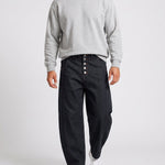 KZZ Loose-fitting button-down bootcut trousers
