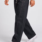 KZZ Loose-fitting button-down bootcut trousers