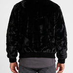 KZZ Men's Comfortable and Stylish Faux Fur Jacket