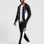 KZZ Men's Casual Hooded Tracksuit
