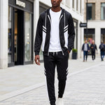 KZZ Men's Casual Hooded Tracksuit