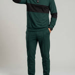 KZZ Slim-fit collared top and textured trousers
