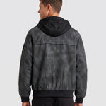 KZZ Men's Spring Hooded Zip-Up Jacket