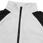 KZZ Men's stand-collar color-block zip-up jacket and straight-leg trousers