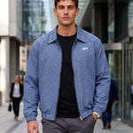 KZZ Vintage-style outdoor sports jacket with a lapel collar