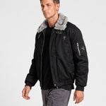 KZZ Men's Padded Long-Sleeve Jacket