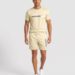 KZZ Men's Summer Regular-Fit Short-Sleeve T-Shirt and Shorts