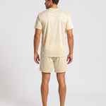 KZZ Men's Summer Regular-Fit Short-Sleeve T-Shirt and Shorts