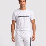 KZZ Men's Summer Regular-Fit Short-Sleeve T-Shirt and Shorts