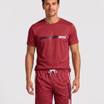 KZZ Men's Summer Regular-Fit Short-Sleeve T-Shirt and Shorts