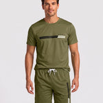 KZZ Men's Summer Regular-Fit Short-Sleeve T-Shirt and Shorts