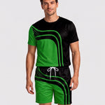 KZZ Men's Casual Fashion Two-Piece Set