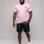 KZZ Men's Printed Short-Sleeve T-Shirt and Shorts Set
