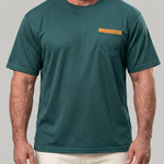 KZZ Men's Classic Waffle-Knit T-Shirt