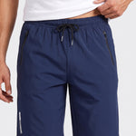 KZZ Men's Stretch Ice Silk Sports Shorts