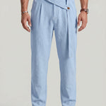 KZZ Men's Casual Loose-Fit Linen Pants