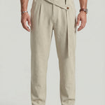 KZZ Men's Casual Loose-Fit Linen Pants