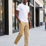 KZZ Men's Stretch Slim-Fit Dress Trousers
