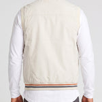 KZZ Men's single-piece stand-up collar double-sided vest