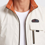 KZZ Men's single-piece stand-up collar double-sided vest