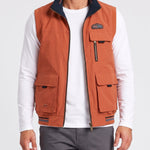 KZZ Men's single-piece stand-up collar double-sided vest