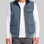 KZZ Men's single-piece stand-up collar double-sided vest