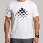 KZZ Men's Geometric Print T-Shirt