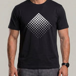 KZZ Men's Geometric Print T-Shirt